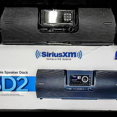SiriusXM Portable Speaker Dock SD2 with Receiver & Power Cords
