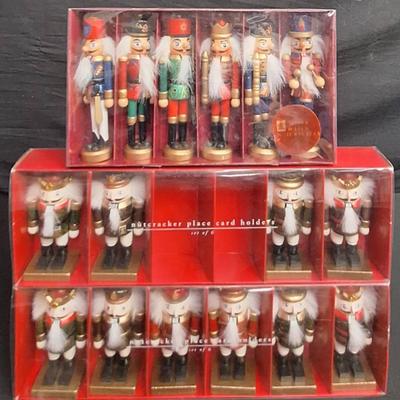 (16) Wooden Soldier Nutcrackers / Place Card Holders & More  