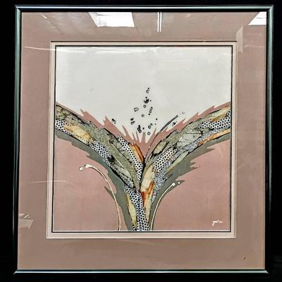 Framed Abstract Fabric Print by Yonta