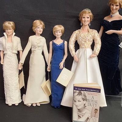 Ashton Drake Galleries And Franklin Mint - Diana, Princess Of Wales, Porcelain Dolls