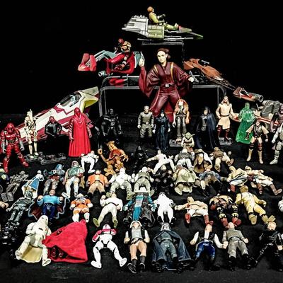 Massive Star Wars Action Figure Collection – Vintage & Modern, 100+ Figures, Vehicles & Accessories