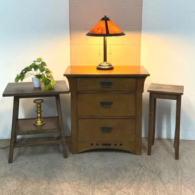 Broyhill Nightstand, 2-Tier Table, & Side Table 