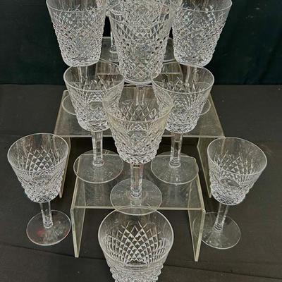 Waterford Crystal “Alana” Water and Claret Glasses