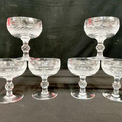 (6) Waterford Crystal Colleen Short Stem Sherbet Champagne Glasses