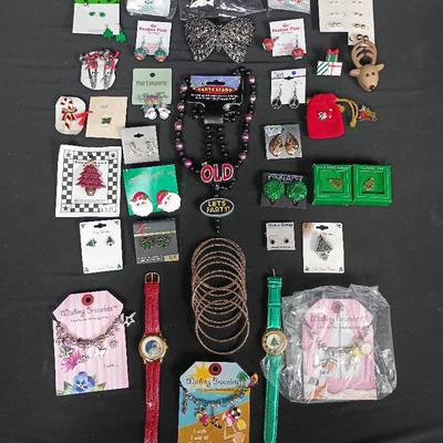 Large Assortment of Holiday & Fashion Jewelry