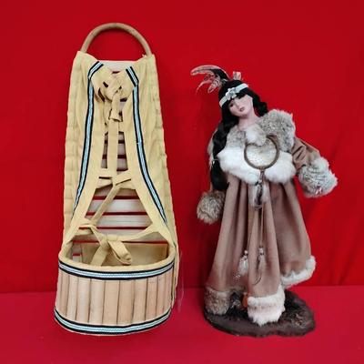 Handmade Papoose & Stunning Large Figurine 