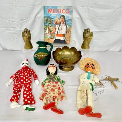Cultural Lot With Marionettes And More 