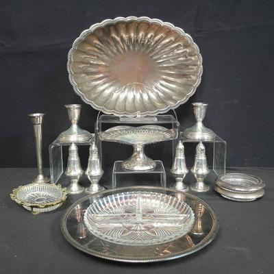 Collection of Silverplate Serveware & Table Accessories