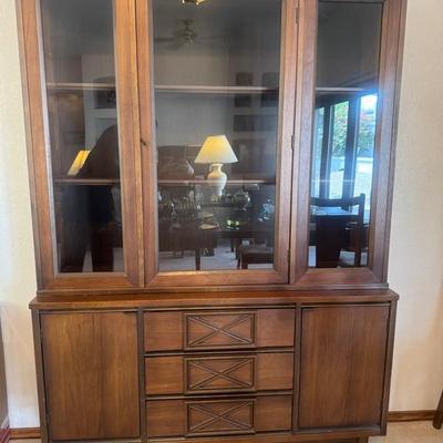 Mid Century Modern Bassett China Hutch