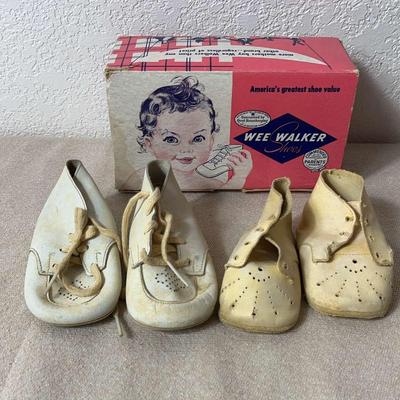 Two Sets Of Baby Shoes 