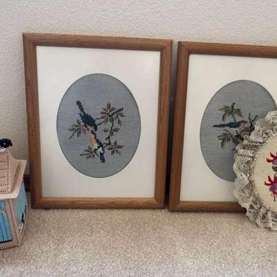 Needle Point Framed Art And More