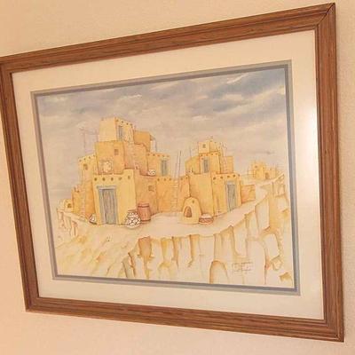 Southwestern Art Signed Janet Haefner 85