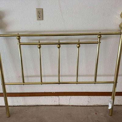 Vintage Full-Size Brass Headboard