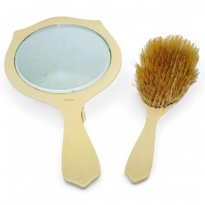 Vintage Ivory-Colored Celluloid Vanity Set