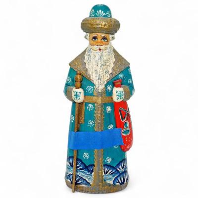 Wood Ukrainian Santa Claus Figurine