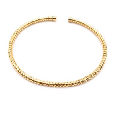 Sterling Silver Gold Plated Bangle Bracelet
