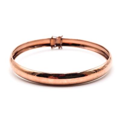 JCM 925 Rose Gold Sterling Plain Band Bangle