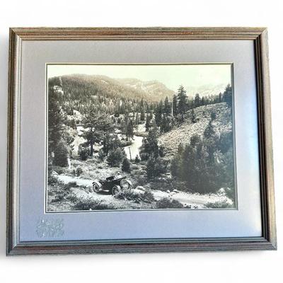 Framed Vintage Photograph 'By Alpine Meadows'
