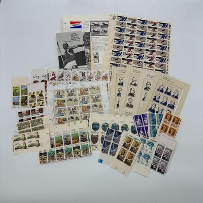 Collection of U.S. Commemorative Postage Stamp Sets w/ Philatelic Order List