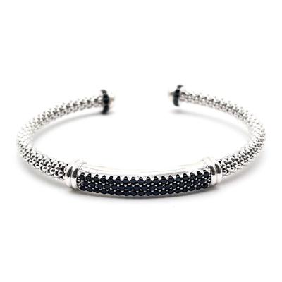 Dyadema Sterling 925 Bracelet w/ Black Stones