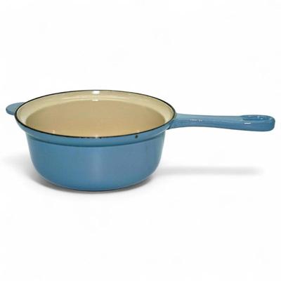 Le Creuset Sky Blue Enamel Cast Iron Saucepan