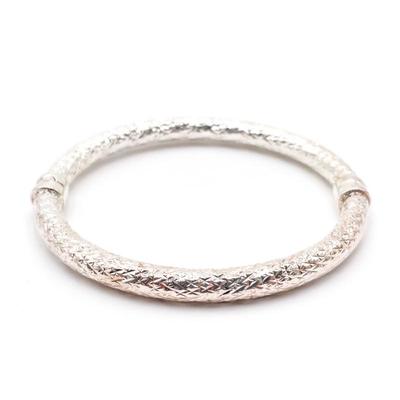 Sterling Silver Milor Italy 925 Bangle Bracelet