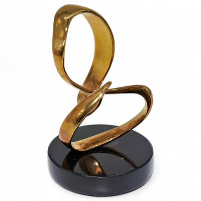 Bob Bennett Style Bronze Metal Loop Sculpture