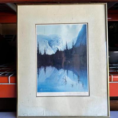 Limited Edition Lithograph 'Mirror Lake' by Inge Saastad