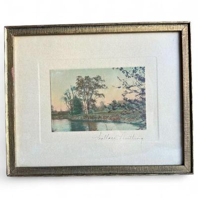 Signed Wallace Nutting Hand-Tinted Photo