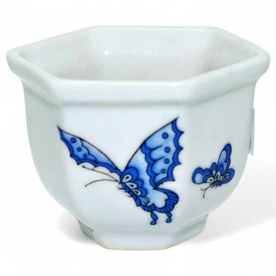 Lilian Vernon 1983 Chinese White Porcelain Hexagonal Teacup