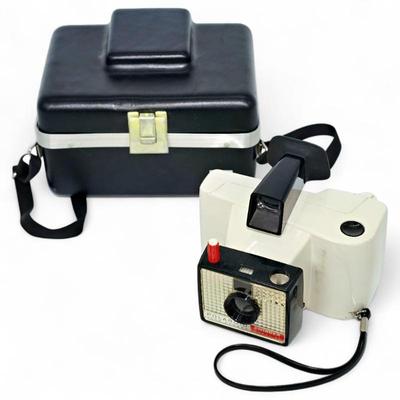 Vintage 70s Polaroid Swinger Model 20 Land Camera w/ Case