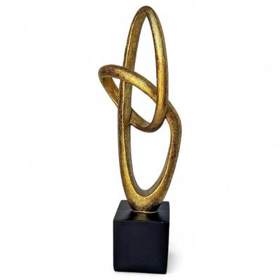 Abstract Sculpture on Black Base