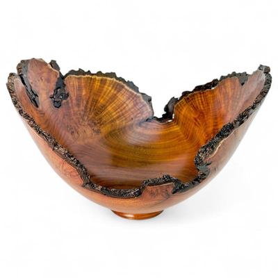 Ramirez Natural-Edge Osage Orange Turned Wood Bowl
