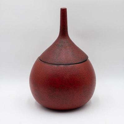 Mango Wood Teardrop Lidded Box