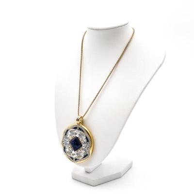 Orit Schatzman Israel Sterling Silver & Gold-Tone Ornate Pendant Necklace