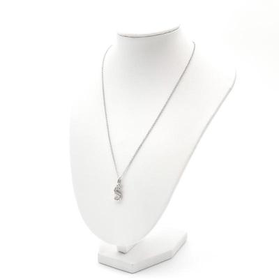 Sterling Silver Initial S Pendant Necklace