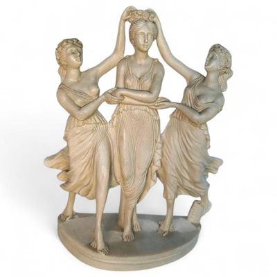 Vintage Three Graces Resin Figurine