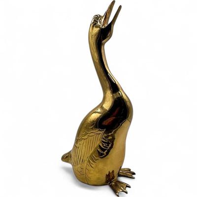 Vintage Brass Goose