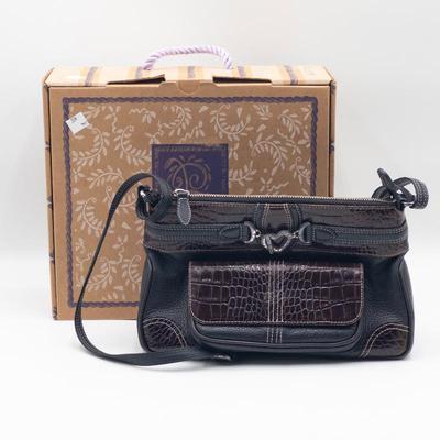 Brighton Black and Brown Leather Purse with Packaging