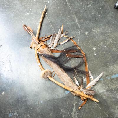 Native American Bow, Arrows, and Quiver