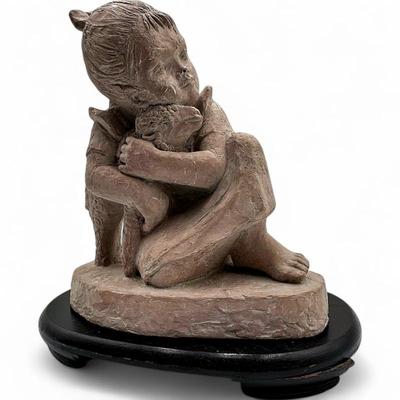 Mary & Little Lamb Sculpture