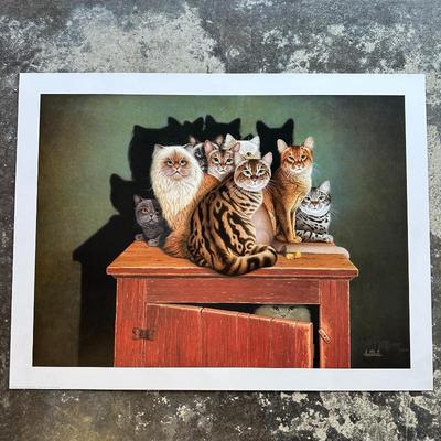 Braldt Bralds Cabinet Meeting 1996 Limited Edition Lithograph