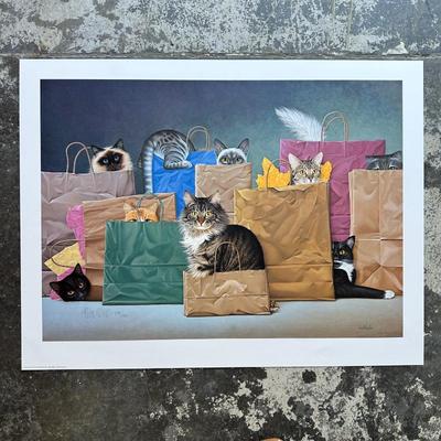 Braldt Bralds Bag Ladies 1995 Limited Edition Lithograph