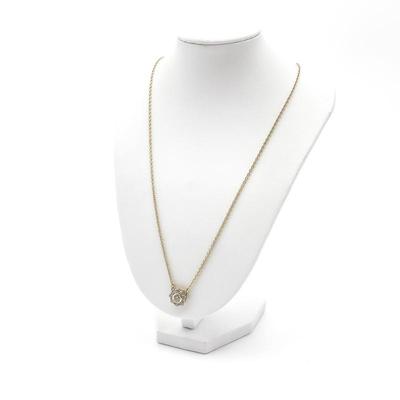 Judith Ripka Sterling Silver Flower Necklace