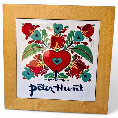 Peter Hunt Folk Art Tile