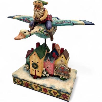 Jim Shore Heartwood Creek "Santa Takes Flight" figurine