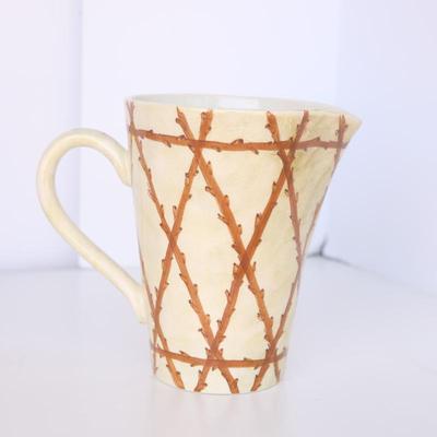 Italian Hand-Painted Ceramic Pitcher 1995 for FPD