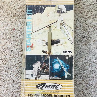 Sale Photo Thumbnail #125: Box of Model Rocket Items