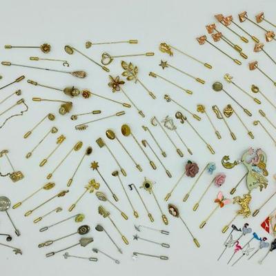 Stick Pins, Hat Pins, Lapel Pins - Some Signed, Vintage, Old