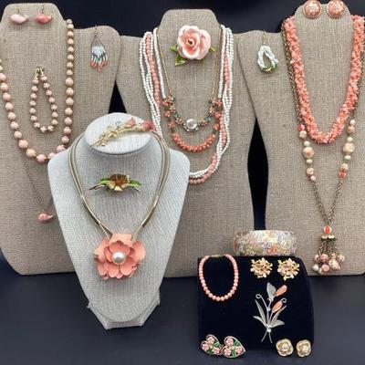 Sale Photo Thumbnail #68: Perfectly Peachy Jewelry - includes Angelskin Coral Pieces: Some Signed